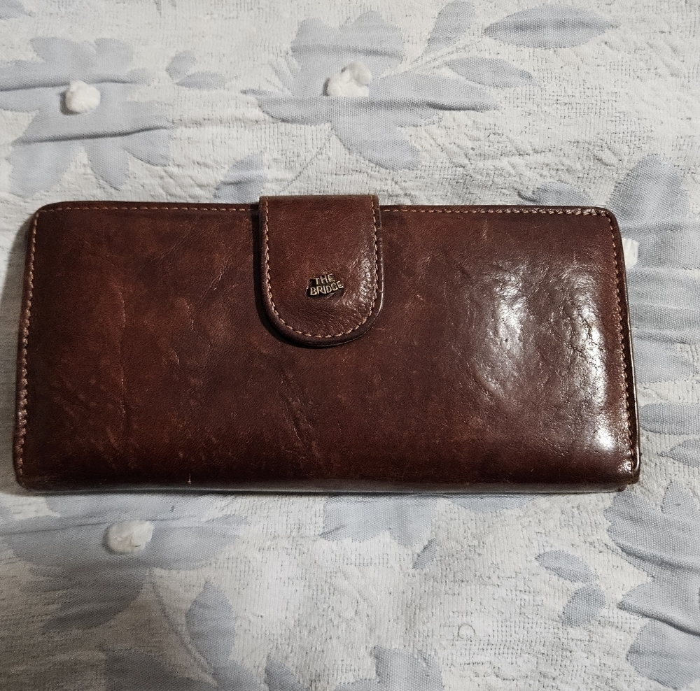 The Bridge Brown Leather Wallet - Picture 2 of 7